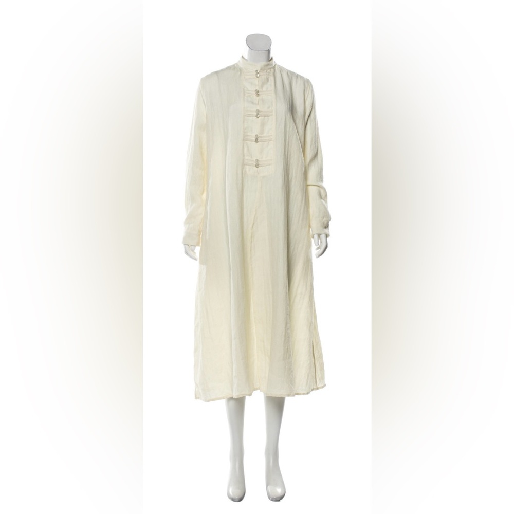 Y’s by Yohji Yamamoto Wool and Linen Maxi Dress